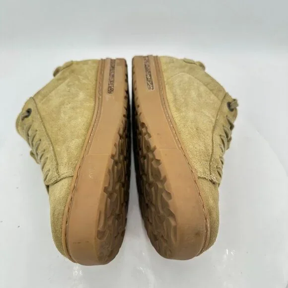 Birkenstock Bend Low Women Size 5 Mustard Suede Gum Sole Lace Up Low Top Shoes - Picture 7 of 11